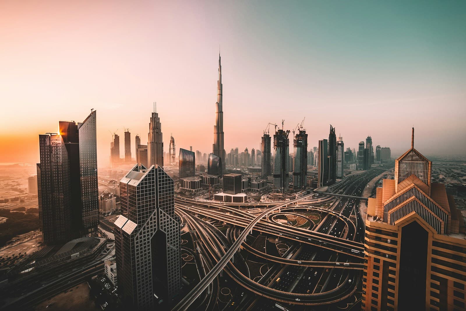 Dubai skyline, the market behind Coverdale’s campaigns