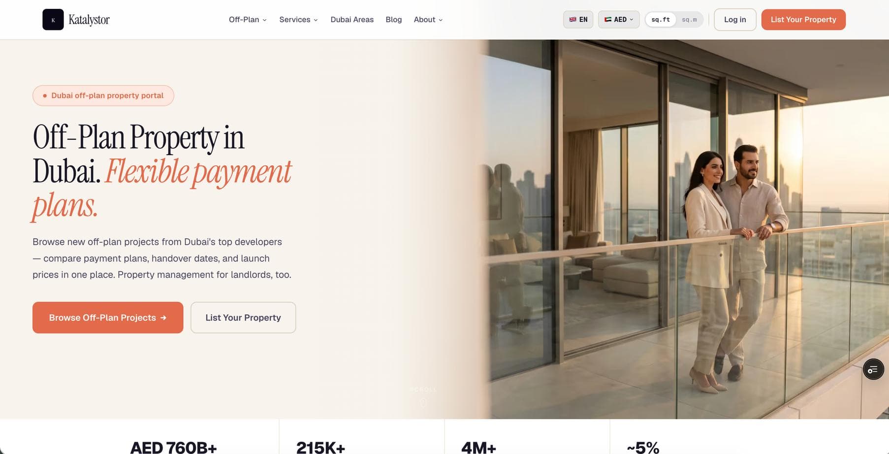 The Katalystor property discovery website